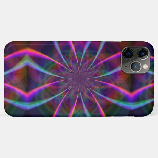 Crazy Rainbow Blume Two Case-Mate iPhone Hülle (Rückseite (Horizontal))