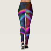 Crazy Rainbow Blume Two Leggings (Rückseite)