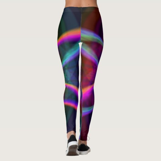 Crazy Rainbow Blume Two Leggings (Rückseite)