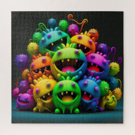 Crazy Rainbow Creatures Puzzle