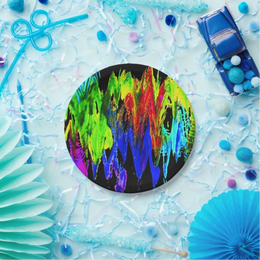 crazy rainbow pappteller (Party)