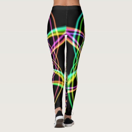 Crazy Rainbow Spiral Leggings (Rückseite)