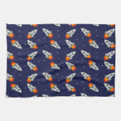 Crazy-Raketen Geschirrtuch (Horizontal)