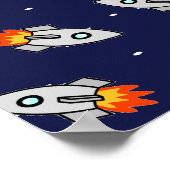Crazy-Raketen Poster (Ecke)