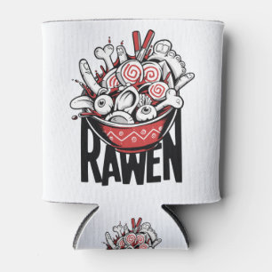 Crazy Ramen Noodle Zombie Design Dosenkühler