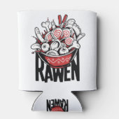 Crazy Ramen Noodle Zombie Design Dosenkühler (Rückseite)