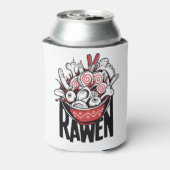 Crazy Ramen Noodle Zombie Design Dosenkühler (Kanne Rückseite)