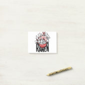 Crazy Ramen-Nudel-Zombie-Design Post-it Klebezettel (Auf Schreibtisch)