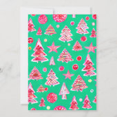 Crazy Red Candy Christmas Einladung (Rückseite)