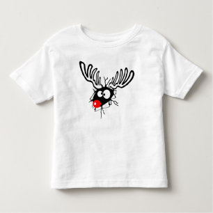 Crazy Red Nosed Reindeer Kleinkind T-shirt