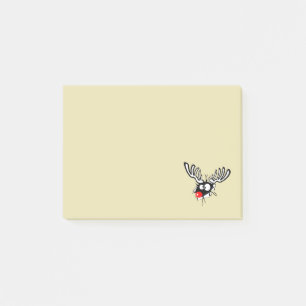 Crazy Red Nosed Reindeer Post-it Klebezettel