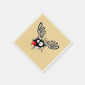 Crazy Red Nosed Reindeer Serviette (Ecke)