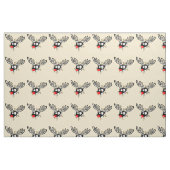 Crazy Red Nosed Reindeer Stoff (Fat Quarter (45,7 x 55,9 cm))