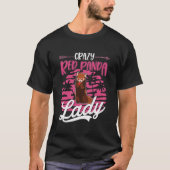 Crazy Red Panda Lady Red Panda T-Shirt (Vorderseite)