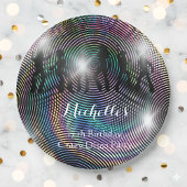 Crazy Retro Psychedelic Disco Geburtstag Pappteller