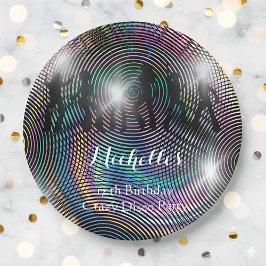 Crazy Retro Psychedelic Disco Geburtstag Pappteller