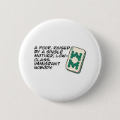 Crazy Rich Asians Mahjong Szene Zitat Classic Button (Vorderseite)