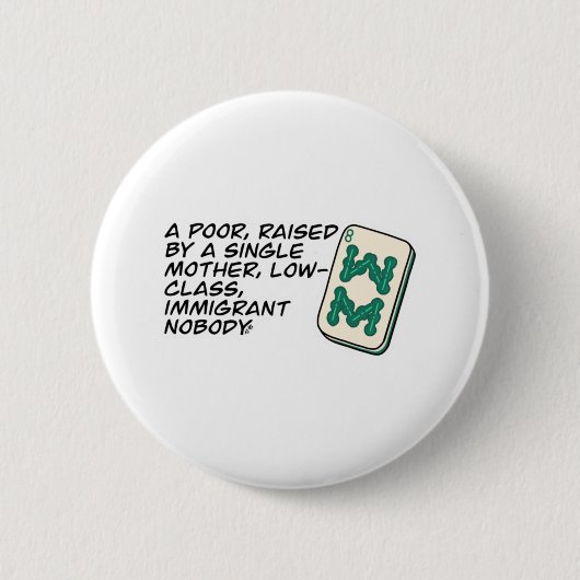 Crazy Rich Asians Mahjong Szene Zitat Classic Button (Vorderseite)