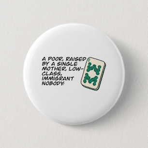 Crazy Rich Asians Mahjong Szene Zitat Classic Button