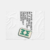 Crazy Rich Asians Mahjong Szene Zitat Classic Fleecedecke (Vorderseite (Horizontal))