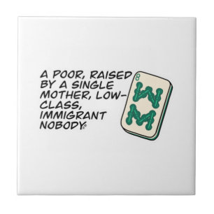 Crazy Rich Asians Mahjong Szene Zitat Classic Fliese