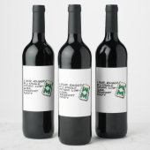 Crazy Rich Asians Mahjong Szene Zitat Classic Weinetikett (Flaschen)