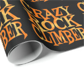 Crazy Rock Climber Geschenkpapier (Rolleneckpunkt)