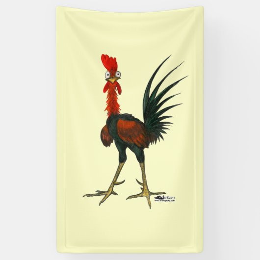 Crazy Rooster Banner (Vertikal)