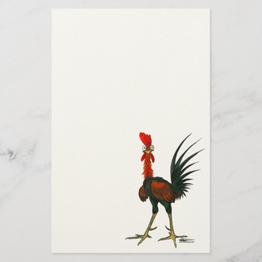 Crazy Rooster Briefpapier (Vorderseite)