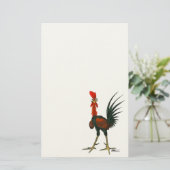 Crazy Rooster Briefpapier (Stehend Vorderseite)