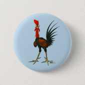 Crazy Rooster Button (Vorderseite)