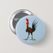 Crazy Rooster Button (Vorne & Hinten)