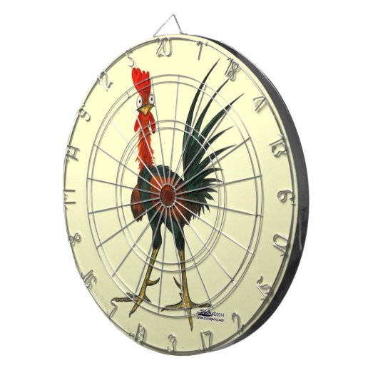 Crazy Rooster Dartscheibe (Vorderseite rechts)