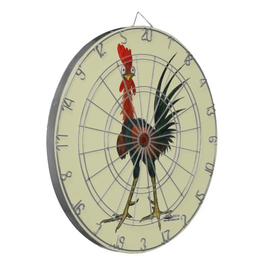 Crazy Rooster Dartscheibe (Vorderseite Links)