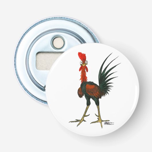 Crazy Rooster Flaschenöffner (Vorderseite)