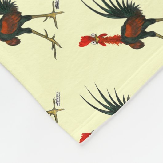 Crazy Rooster Fleecedecke (Ecke)