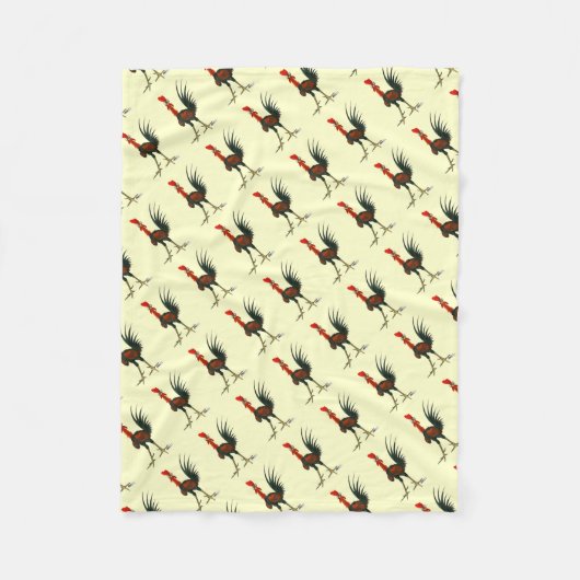 Crazy Rooster Fleecedecke (Vorderseite)