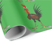 Crazy Rooster Geschenkpapier (Rolleneckpunkt)
