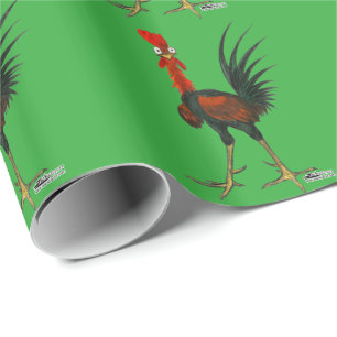 Crazy Rooster Geschenkpapier