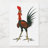 Crazy Rooster Lebensmitteletikett (Einzelnes Label)