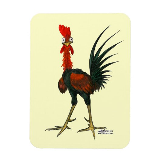 Crazy Rooster Magnet (Vertikal)