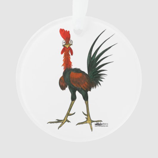 Crazy Rooster Ornament (Vorderseite)