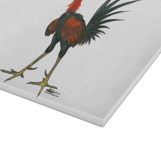 Crazy Rooster Schneidebrett (Ecke)