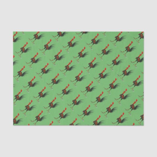 Crazy Rooster Seidenpapier (Vorderseite)