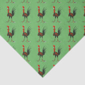 Crazy Rooster Seidenpapier (Ausschnitt)