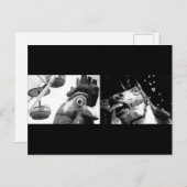 Crazy Rooster, treffen Crazy Horse Postkarte (Vorne/Hinten)