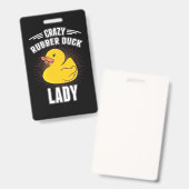Crazy Rubber Duck Girl Ausweis (Vorder- & Rückseite)