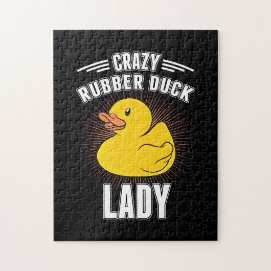 Crazy Rubber Duck Girl Puzzle (Vertikal)