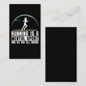Crazy Running Ehefrau Triathlon Girl Spaß Visitenkarte (Vorne/Hinten)