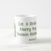 Crazy Santa Holiday Tasse Zitat (Mittel)